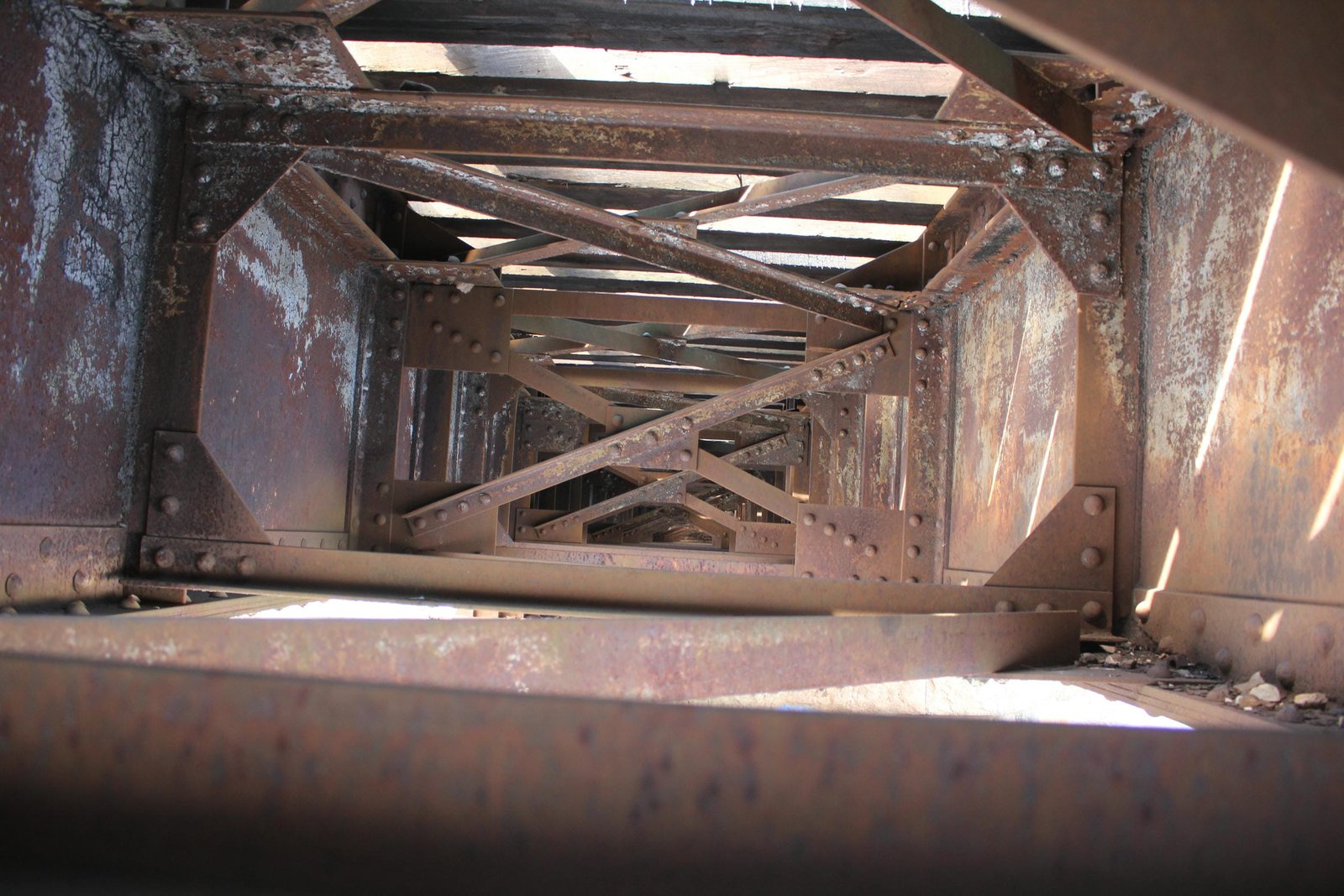 Inside girder